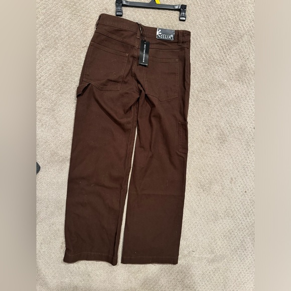 Dolls Kill Delia jeans NWT size small. Brown. - Picture 3 of 5